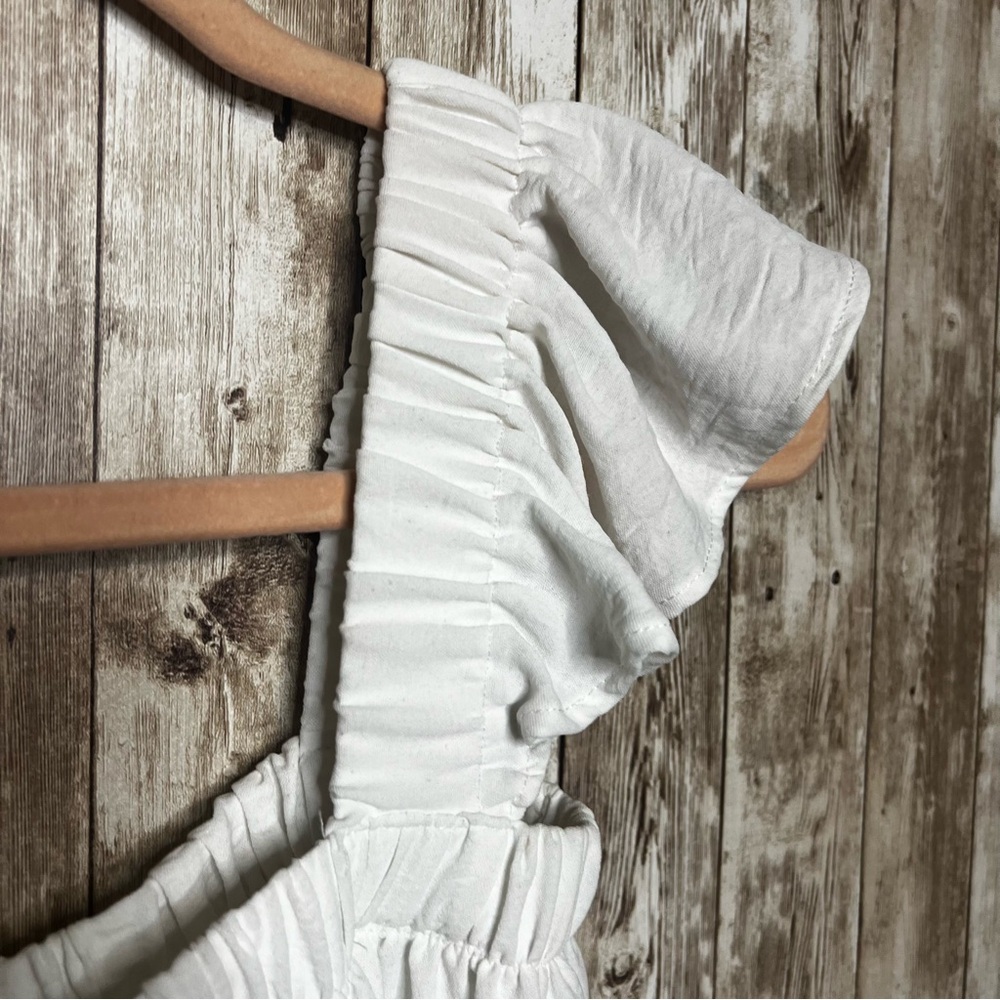 Altar’d State White Ruffle‎ Sleeve Blouse - Picture 3 of 5